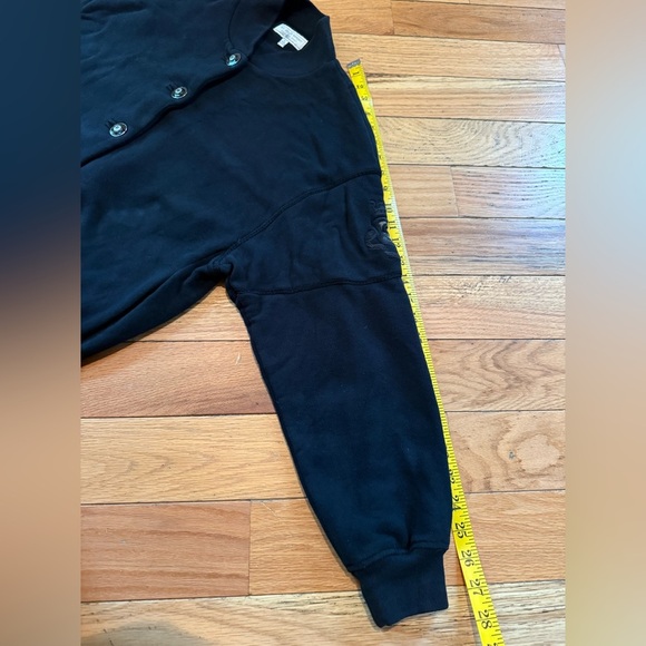 VTG St John Sport Black Button Down Jacket Crown Crest Logo Cotton Womens Size M - Picture 12 of 14